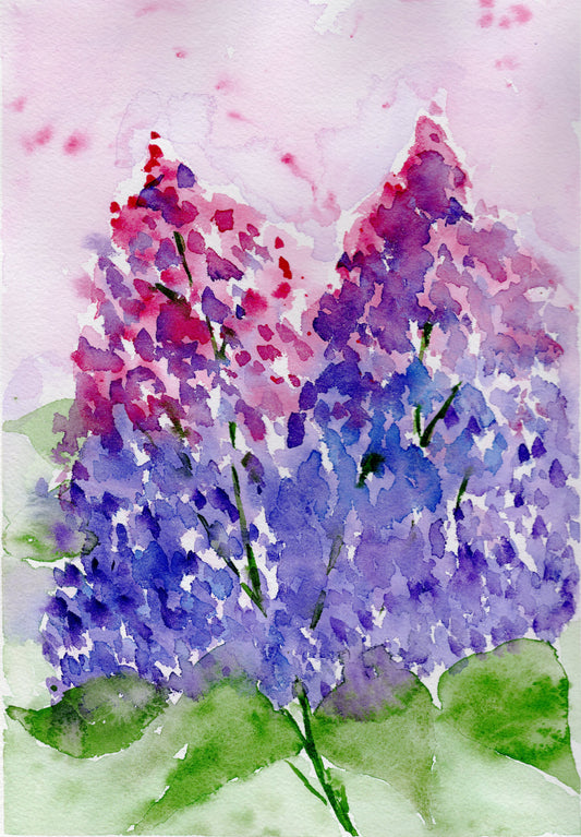 Lilac watercolor